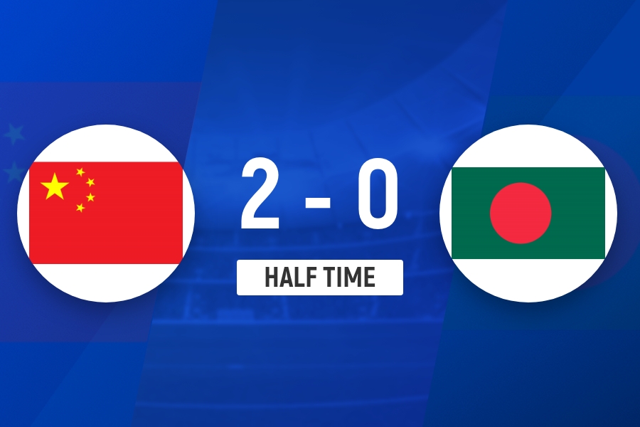 足球比分-半场-中国女足暂2-0孟加拉国女足 王霜逆足世界波 张睿贴地斩建功